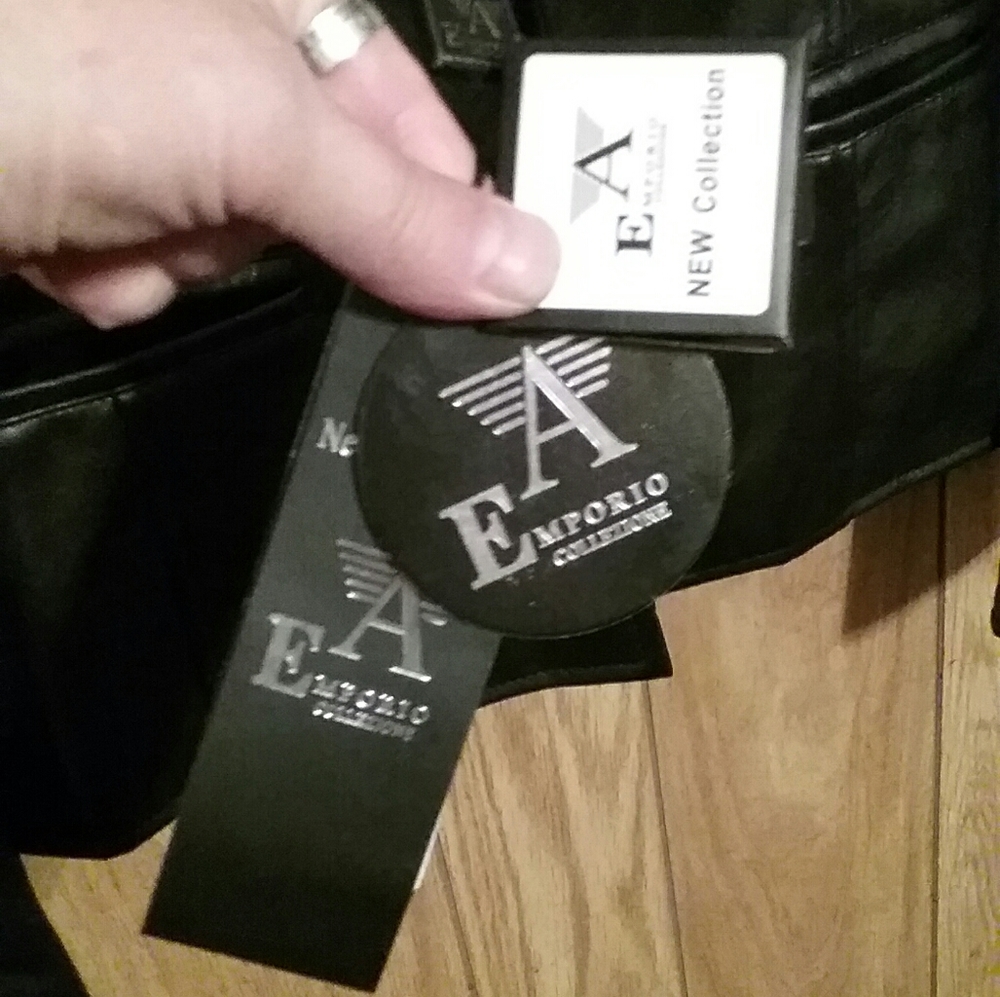 Brand New Emporio Armani Leather Jacket - Picture 8 of 10